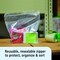 Stout By Envision Clear Resealable Zipper Seal Storage Bags 12 x 12 Case of 500 Bags, 500PK ZF-008C - alternate 6